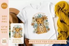 I can do hard things cheetah PNG file for sublimation Product Image 1