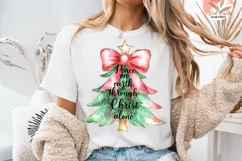 Peace on earth through Jesus alone Png,Jesus quote Christmas Product Image 1