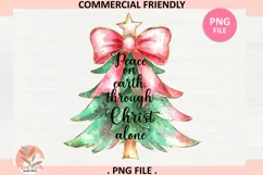 Peace on earth through Jesus alone Png,Jesus quote Christmas Product Image 2