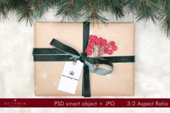 Christmas Gift Tag Mockup | Christmas Mockup in JPG and PSD Product Image 2