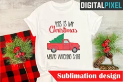 This is My Christmas Movie Watching Shirt Png, Christmas Png Product Image 2