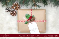 Christmas Gift Tag Mockup | Christmas Mockup | JPG and PSD Product Image 1