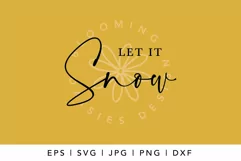 Let it Snow Mug SVG | Cosy Winter Sweater SVG Cut File Product Image 2