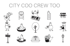 City Coo Crew Too Dingbats Product Image 1