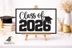 Class of 2026 SVG, Graduation Sign SVG, Grad Party Decor Product Image 3