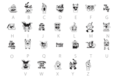 Coffee Monsters Dingbats Product Image 2
