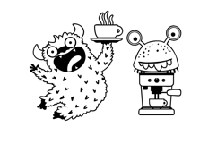 Coffee Monsters Dingbats Product Image 11