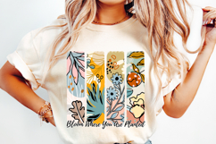 Bloom where you are planted png, flowers png, mental health Product Image 1