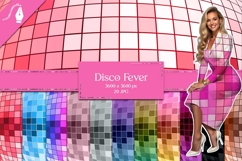 Disco Fever Digital Paper, Groovy Retro Textures JPG Product Image 1