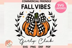 Coquette Pumpkin Spice svg,Fall coquette Png,Trendy fall png Product Image 1