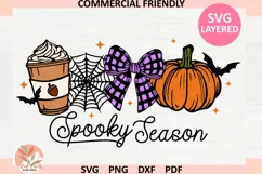 Coquette Pumpkin Spice svg,Fall coquette Png,spooky fall png Product Image 1