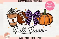 Coquette Pumpkin Spice svg,Fall coquette Png,Trendy fall png Product Image 1