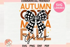 Coquette Pumpkin Spice svg,Fall coquette Png,Trendy fall png Product Image 1