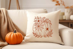 Cottagecore Halloween Pumpkin SVG Bundle, Jack O Lantern Product Image 2
