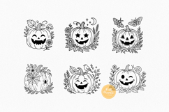 Cottagecore Halloween Pumpkin SVG Bundle, Jack O Lantern Product Image 3