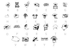 Counting Sheep Dingbats Product Image 3