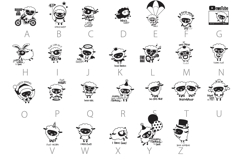 Counting Sheep Dingbats Product Image 4