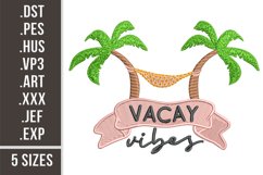 Vacay Mode | Embroidery Design Product Image 1