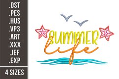 Summer Life | Embroidery Design Product Image 1