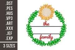 The Family Monogram | Embroidery Design Product Image 1