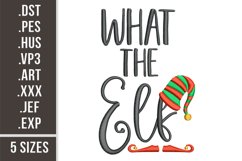 What The Elf | Christmas Embroidery Design Product Image 1