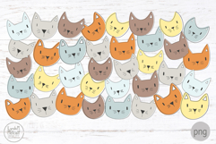 Cat Pattern Libbey Glass Can Wrap, Kitties Png file for DTF Product Image 2