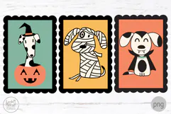 Halloween Dogs for Libbey Glass Can, Spooky Pets Png Wrap Product Image 2