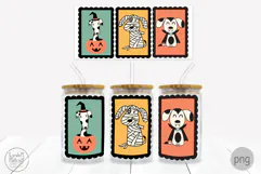 Halloween Dogs for Libbey Glass Can, Spooky Pets Png Wrap Product Image 1