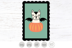 Halloween Bat Dog Svg. Spooky French Bulldog Clipart Product Image 1