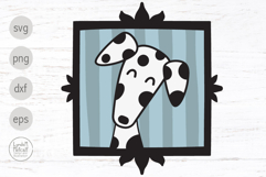 Dalmatian SVG, Framed Dalmatian Png for Sublimation Product Image 1