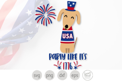 Party Like It's 1776 Dog. America's 250th Birthday Product Image 1