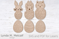 Paintable Wood Easter Eggs Laser Svg Files Product Image 1