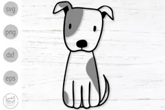 Pit Bull Puppy Svg, American Pit Bull Pup Png Product Image 1