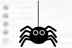 Halloween Spider Svg and Png Clipart, Cute Spider for Cricut Product Image 1