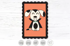 Vampire Dog Svg, Halloween Dog, Kids Spooky Svg Product Image 1