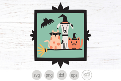 Witch Animals Svg, Halloween Pets Png, Spooky Cats and Dog Product Image 1
