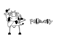 Cow-lendar Dingbats Product Image 11