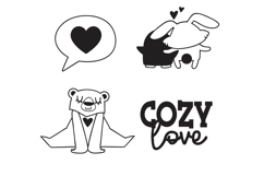Cozy Cuties Dingbats Product Image 8