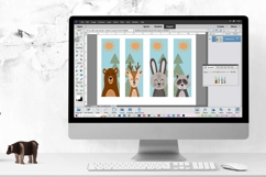 Bookmark, Printable Cute Forest Animals 1 Product Image 2