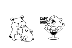 Cutie Capybara Dingbats Product Image 4