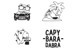 Cutie Capybara Dingbats Product Image 2