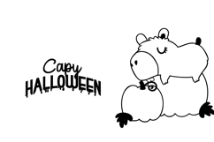 Cutie Capybara Halloween Dingbats Product Image 5