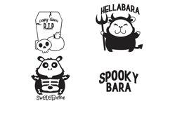 Cutie Capybara Halloween Dingbats Product Image 2