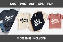 Big Cousin little littlest biggest - cousin crew bundle svg Product Image 1