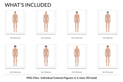 Male Colored Figures with Hair Product Image 4