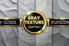 Gray Texture Digital Papers - 04 Variations Product Image 1