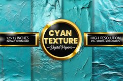 Cyan Texture Digital Papers - 04 Variations Product Image 1