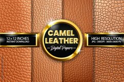Camel Leather Digital Papers - 04 Variations Product Image 1
