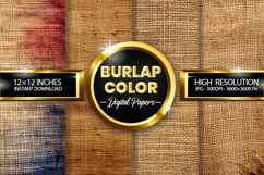 Burlap Color Digital Papers - 04 Variations Product Image 1