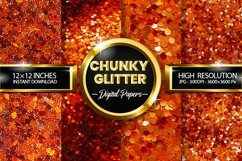 Chunky Glitter Digital Papers - 04 Variations Product Image 1